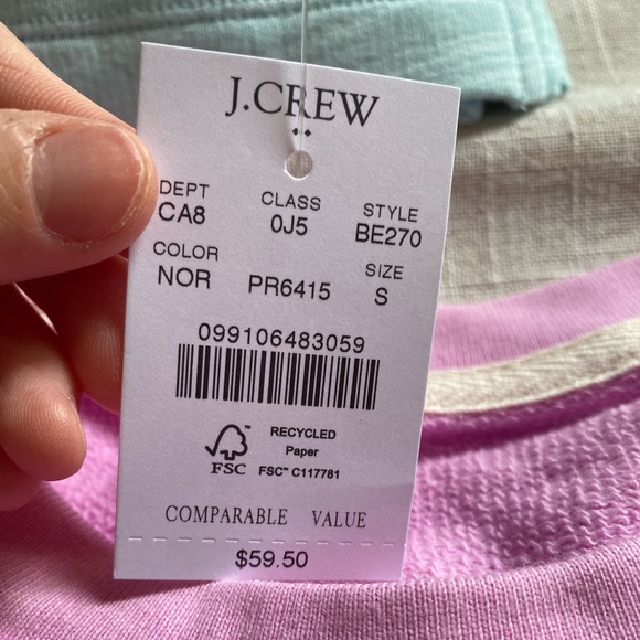 J.Crew Terry Cloth Lounge Set pink - Picture 5 of 6